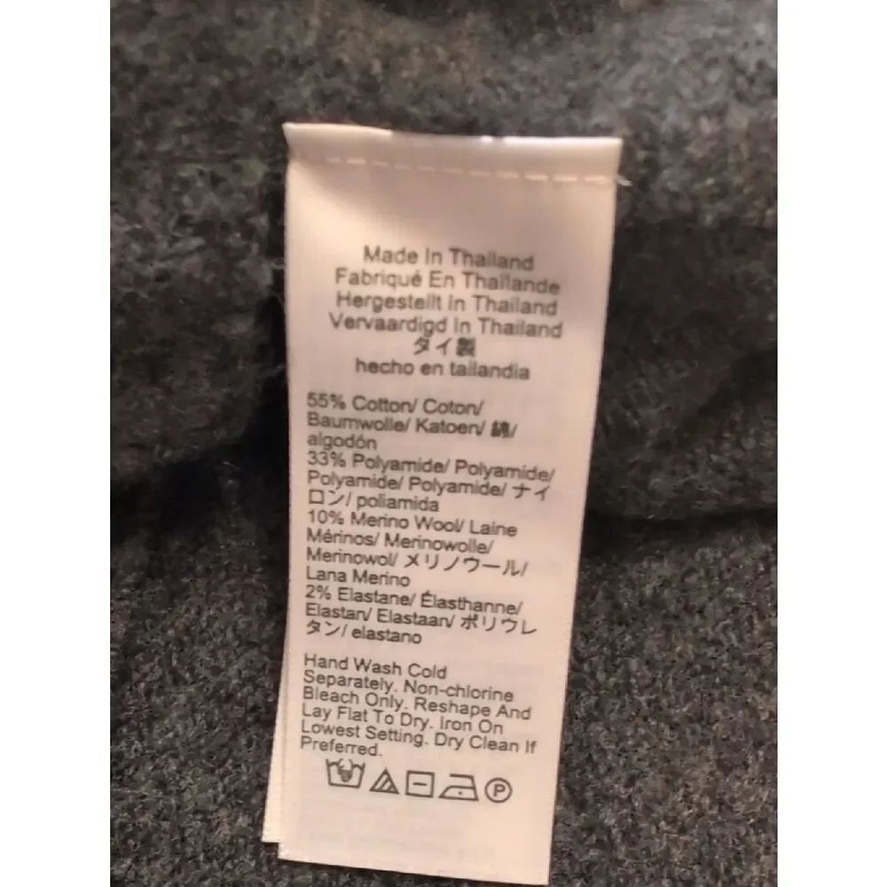 NWT Madewell Southgate Sweater Dress Mini Long Sleeve Black S - Picture 7 of 13